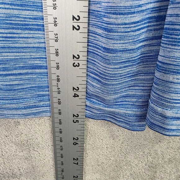 Mens Reebok Heather Blue Active Pullover Shirt 1/4 Zip Long Sleeve Polyester L - Picture 7 of 8